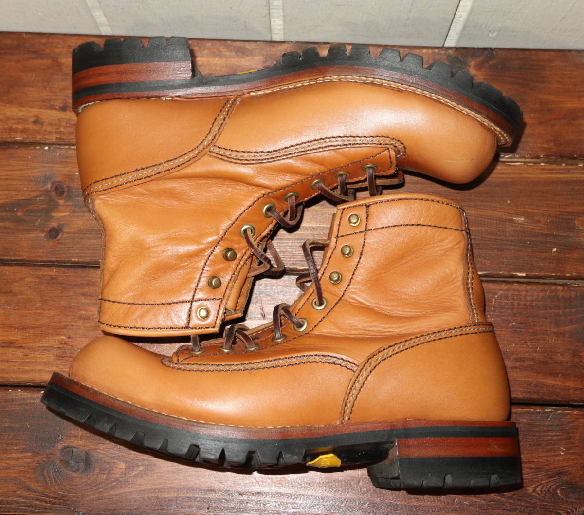 LONE WOLF BOOTS　ロンウルフ　ホーウィンレザー　LOGGER　ロガー　ブーツ　8 1/2　２６．５㎝　/　 LW00125　東洋　TOYO _画像2