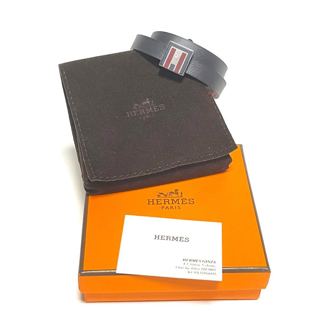 エルメス 076498CK A TO Z バングル ブレスレット Hロゴ 2連 エルメス 076498CK A TO Z バングル ブレスレット Hロゴ 2連