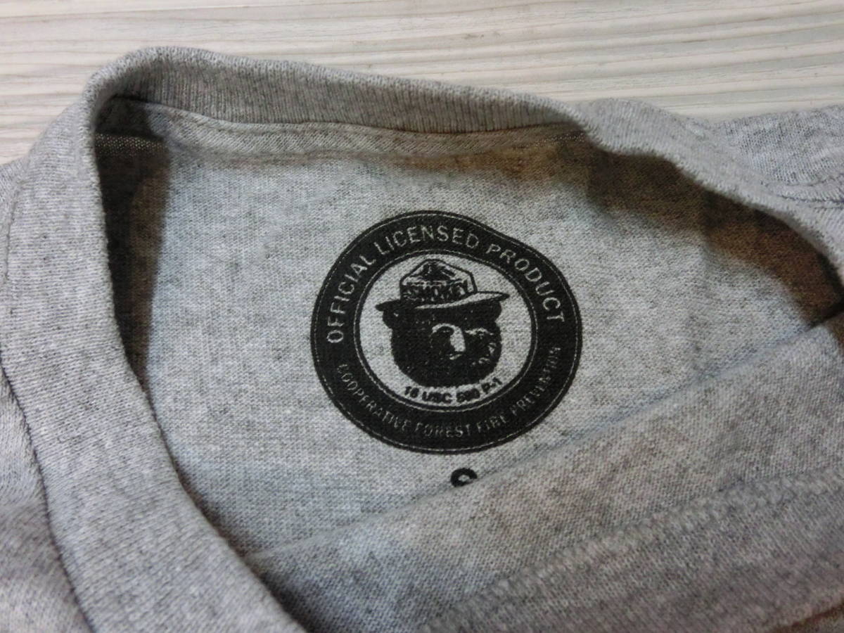  smoky Bear SMOKEY BEAR T-shirt Vintage USA old clothes enterprise thing gray character Ad ba Thai Gin g.. teddy bear men's M L