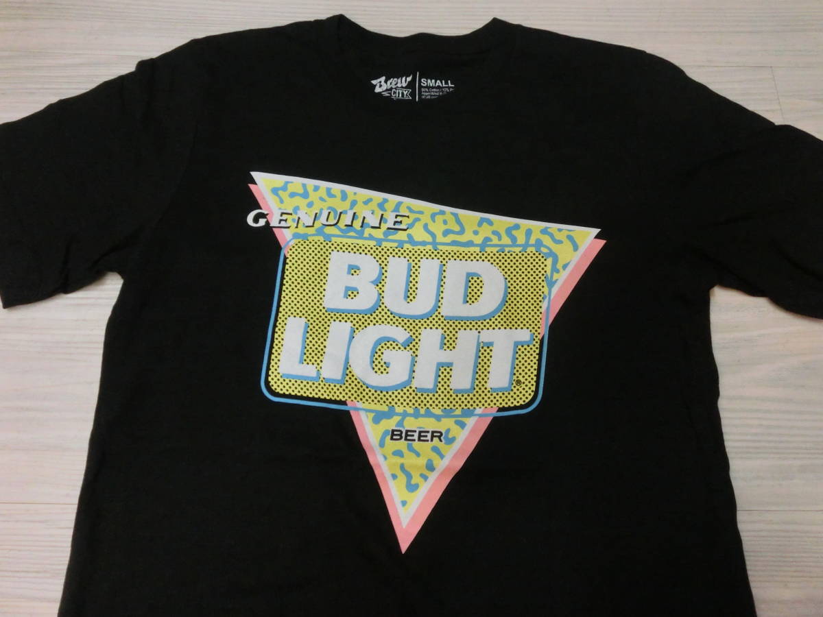 BUD LIGHT BEERbado light beer Vintage T-shirt Sbado light Budweiser Budweiser Ad ba Thai Gin g enterprise thing USA America old clothes 