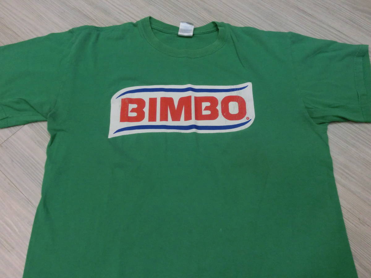 BIMBO bin bo Mexico T-shirt USA Logo America Vintage enterprise thing Ad ba Thai Gin g white .. bin bo- Bear - bread Manufacturers Ame Cara 