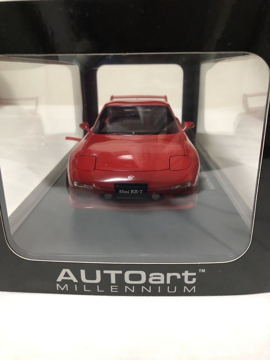 販売本物 新品 オートアート RX-7 1/18 アンフィニ FD3S 赤色 Autoart