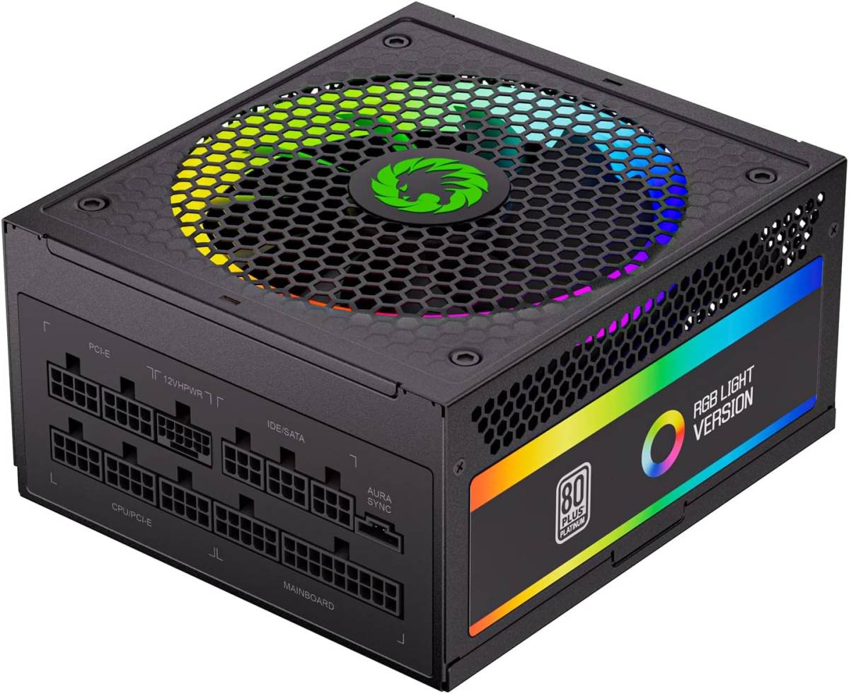 GAMEMAX 1300W 電源、ATX 3.0 & PCIE 5.0 対応、80+ Platinum 認定、5V マザーボード同期付きアドレッサブル RGB n211