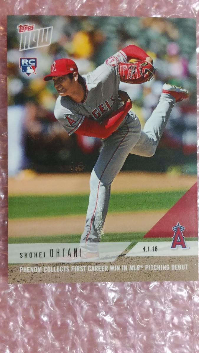 送料込即決 2018 Topps Now #23 Shohei Ohtani 大谷翔平 メジャー初