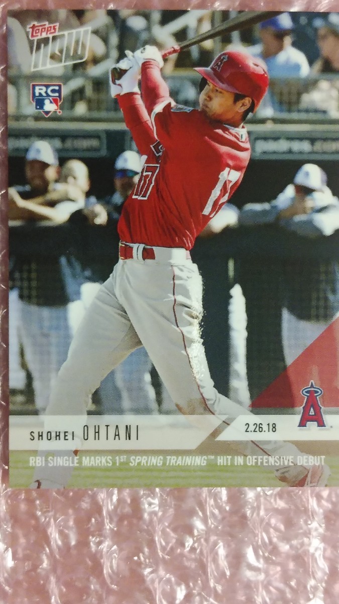 送料込即決 2018 Topps Now ST-7 Shohei Ohtani 大谷翔平 スプリング