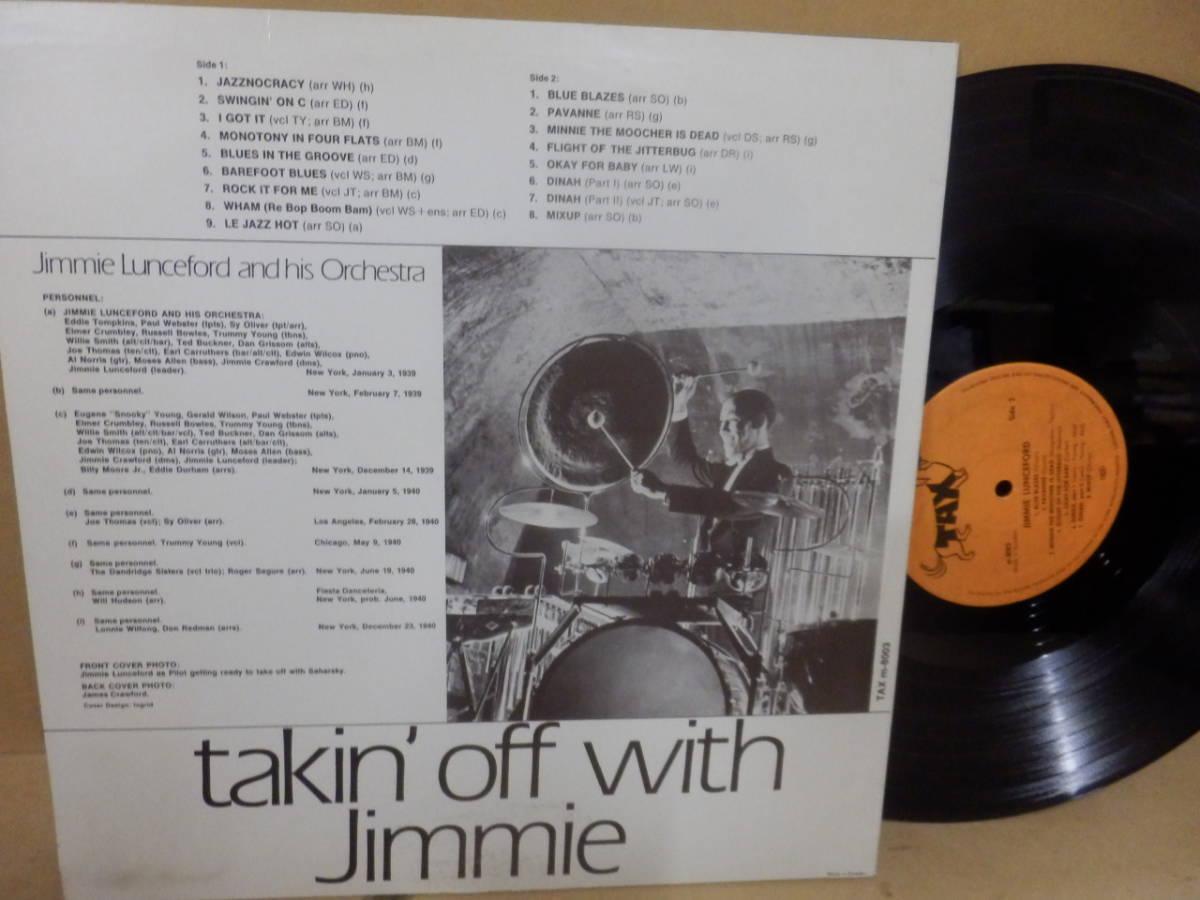 LP輸入盤;Jimmie Luncefold「takin'off with Jimmie」_画像2