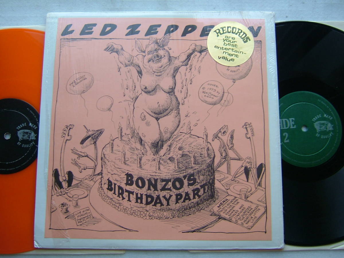 LED ZEPPELIN BONZO'S BIRTHDAY PARTY / IN SHRINK ORANGE VINYL / TMOQ LZ 540 A/B/C/D_画像2