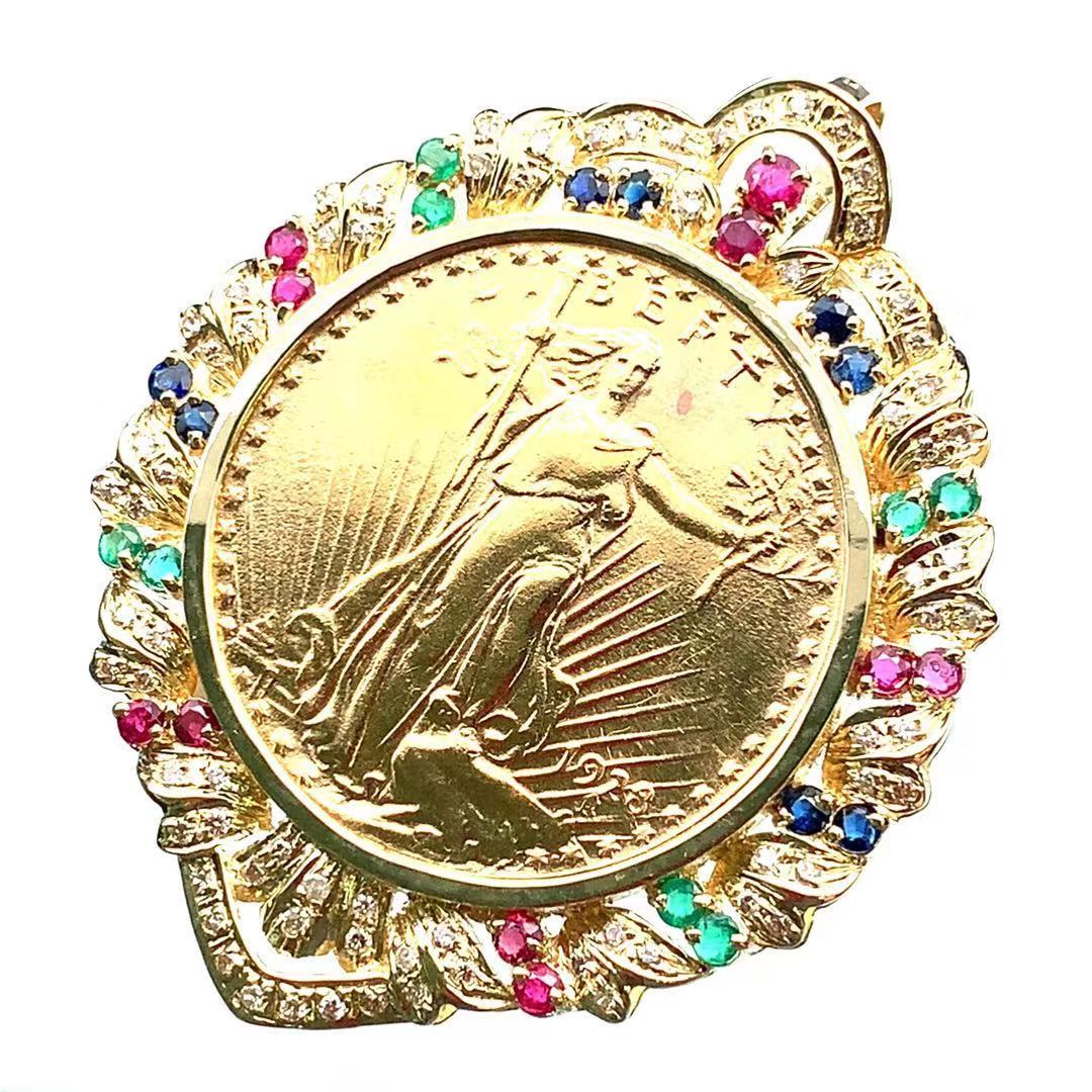 一部予約販売中】 1928年 イーグル リバティ金貨 美品 44g ペンダント