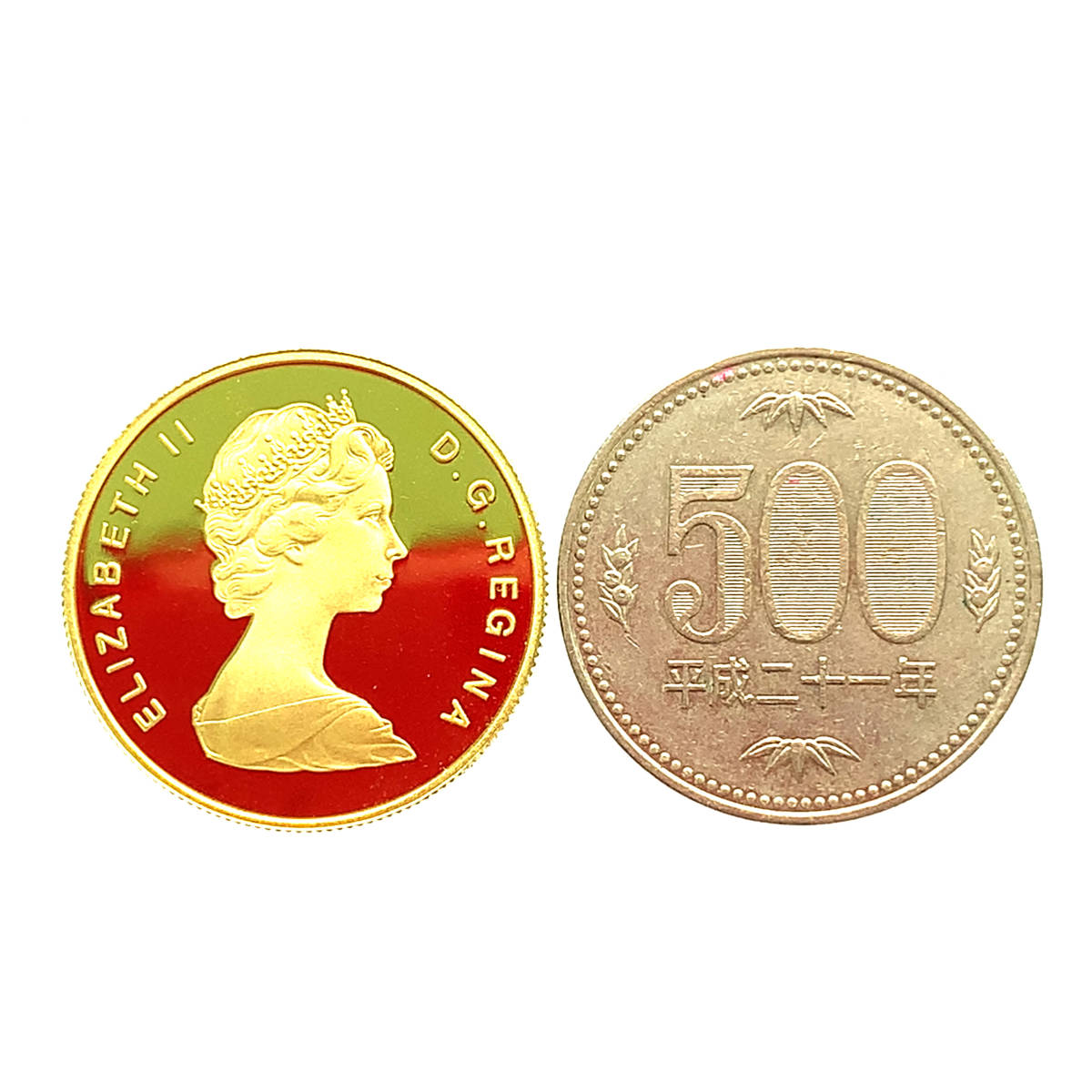 カナダ 100ドル金貨 1986年 17g K21.6 コレクション イエローゴールド _画像3