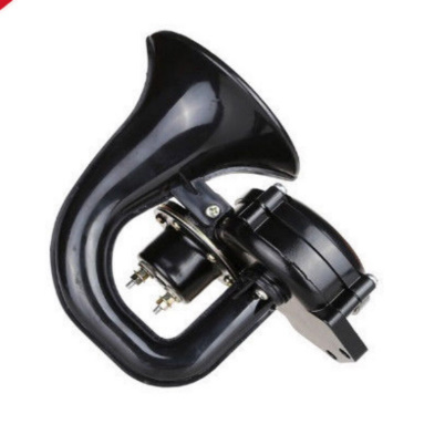 C046 universal loud air horn . sound truck horn 120dB 12/24V correspondence single trumpet black 