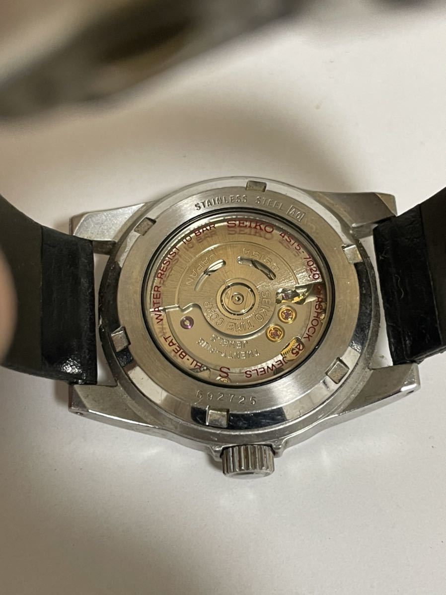 希少 動作OK SEIKO 4S15-7020 Automatic S Hi-Beat 25 Jewels 自動巻き
