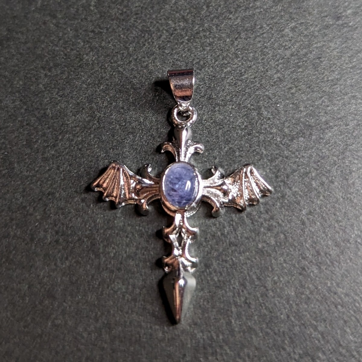  tanzanite cross motif pendant top natural stone Power Stone free shipping anonymity delivery necklace pendant Mill key type 