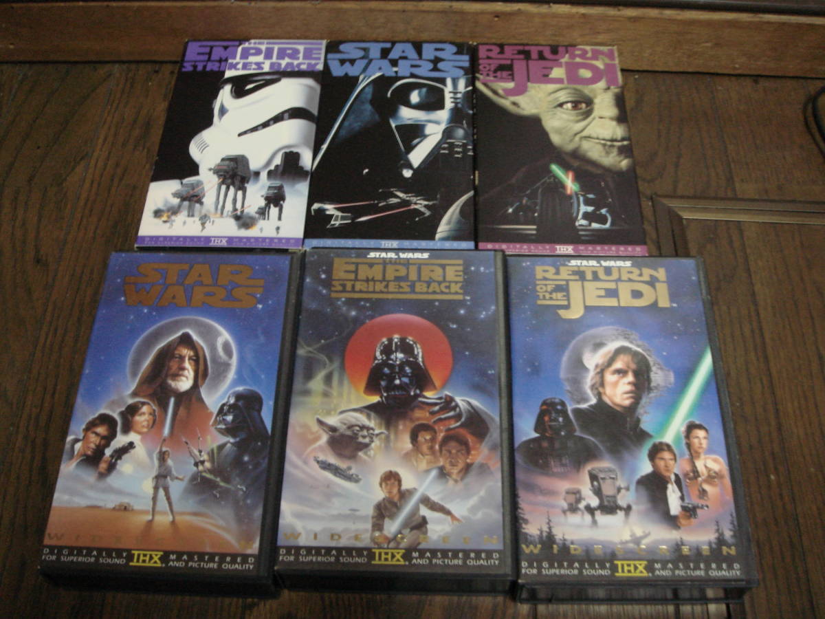 スターウォーズ ビデオ VHS 初代版＋ワイドスクリーン版　６本