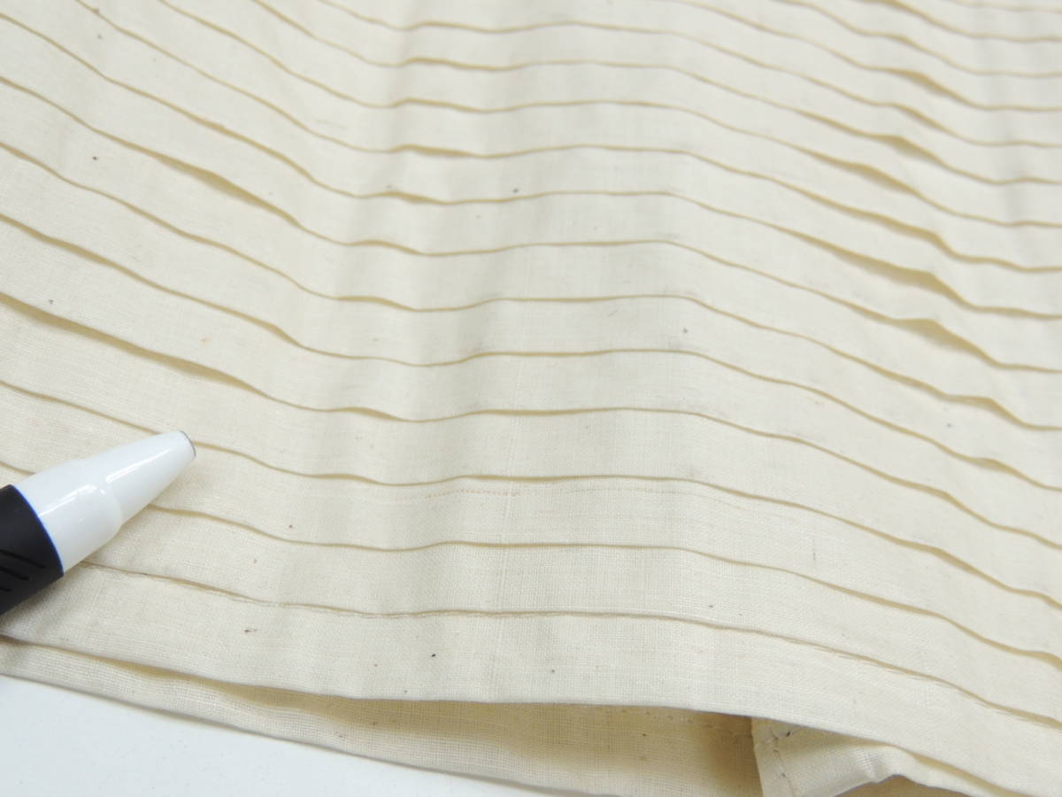 * новый товар обычная цена 68000 иен + налог 45R 45RPM Индия старый . техника рука .. рука ткань kati юбка в складку 2 размер неотбеленная ткань .. оттенок бежевого 