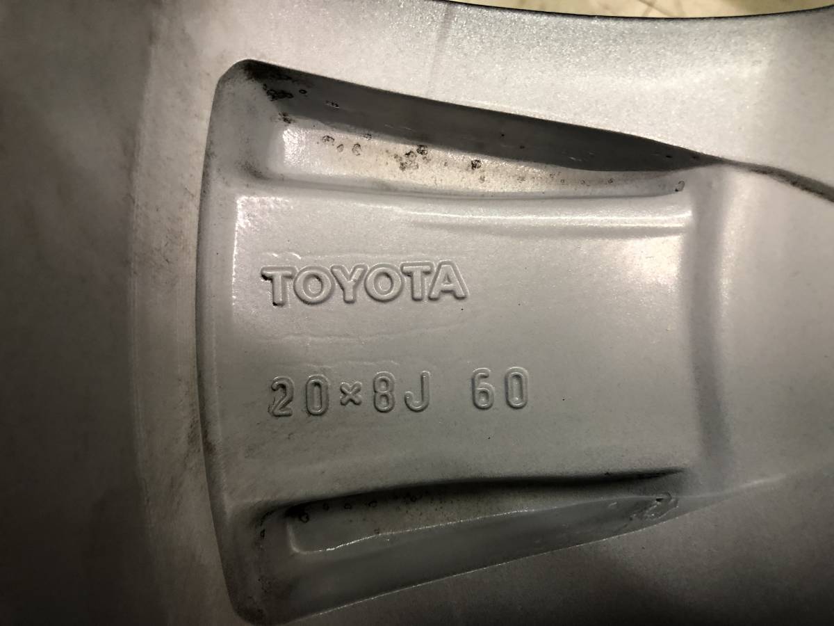 US トヨタ 純正 42611-0C210 アルミホイール 1本 8J-20 PCD150 5 US トヨタ 純正 42611-0C210 アルミホイール 1本 8J-20 PCD150 5