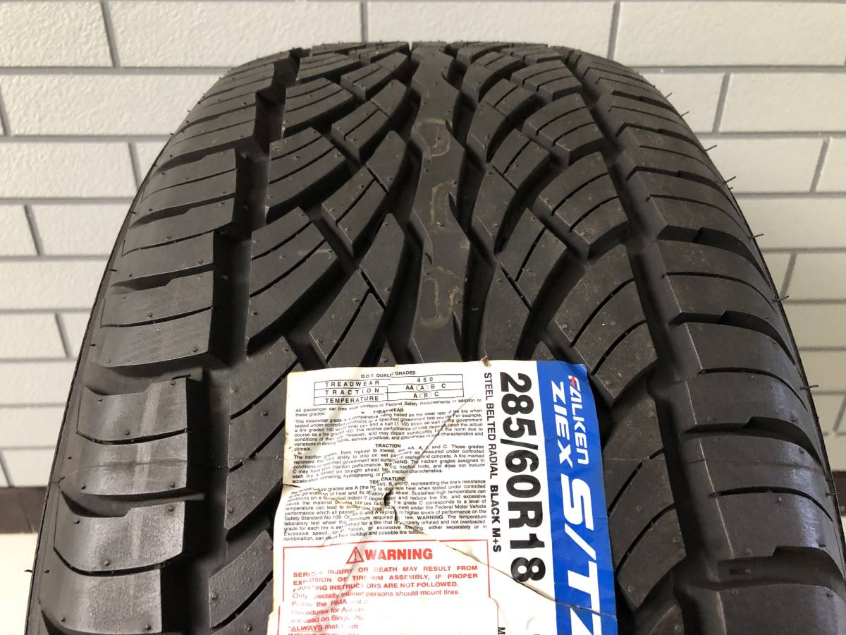 285/60R18 ファルケン FALKEN ZIEX S/TZ04 単品1本 【OS01460】_画像1