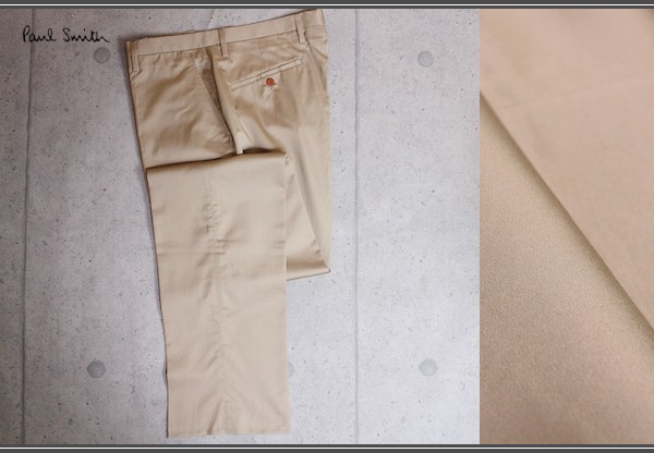 競売 新品 ポールスミス 春夏 日本製 艶感 コットン スラックス 100 ベージュ 定価2.2万円/PS Paul smith XLサイズ以上 競売 新品 ポールスミス 春夏 日本製 艶感 コットン スラックス 100 ベージュ 定価2.2万円/PS Paul smith XLサイズ以上