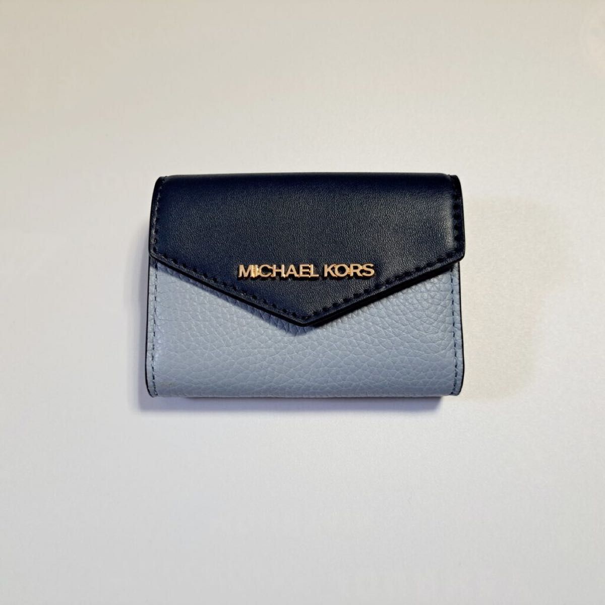 新品【MICHAEL KORS】ジップ キーリングケース スモール ブルー 小銭入れ マイケルコース