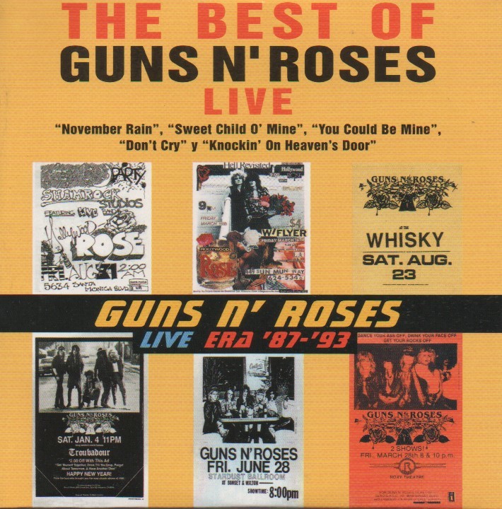 PROMO紙ジャケ（スペイン）「GUNS N' ROSES/LIVE ERA '87-'93」 JChere雅虎拍卖代购