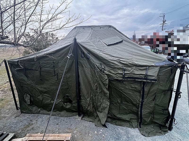SALE【米軍放出品】シェルター 大型テント ミリタリー 指揮所 SALE【米軍放出品】シェルター 大型テント ミリタリー 指揮所