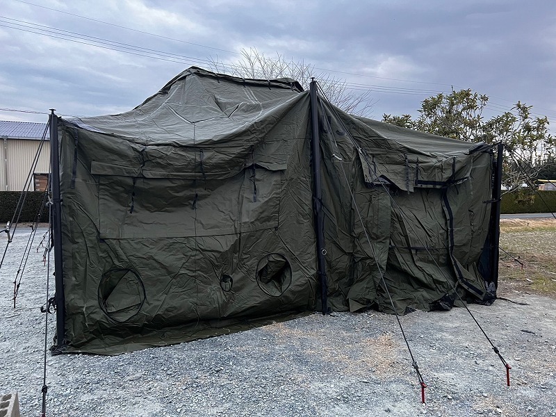 新しい 指揮所テント ミリタリー 大型テント 米軍放出品シェルター