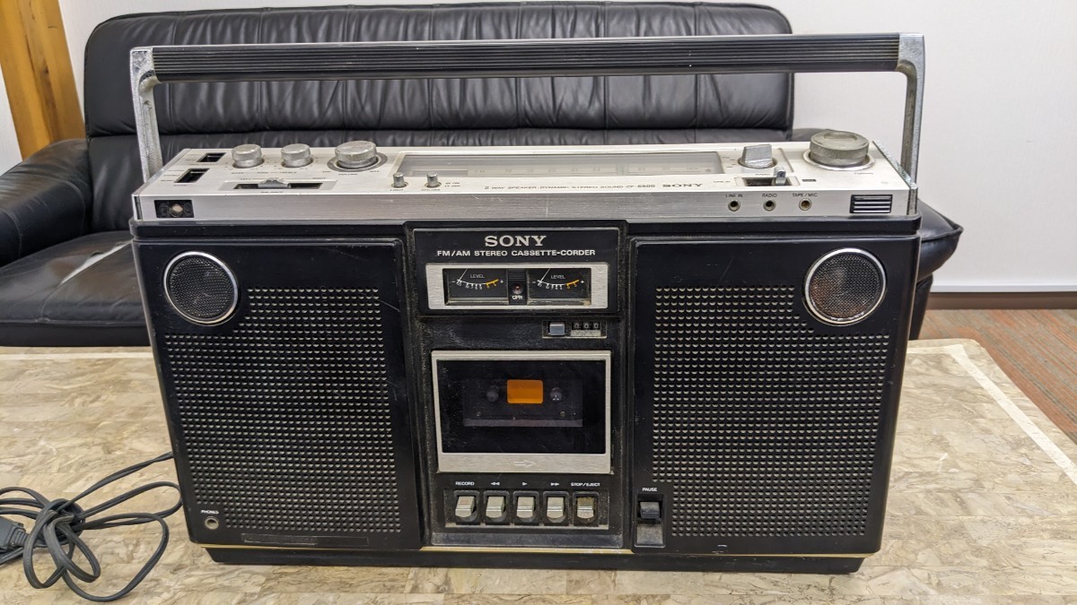 お気に入り】 CF-6500 昭和レトロ SONY ラジカセ ソニー カセット