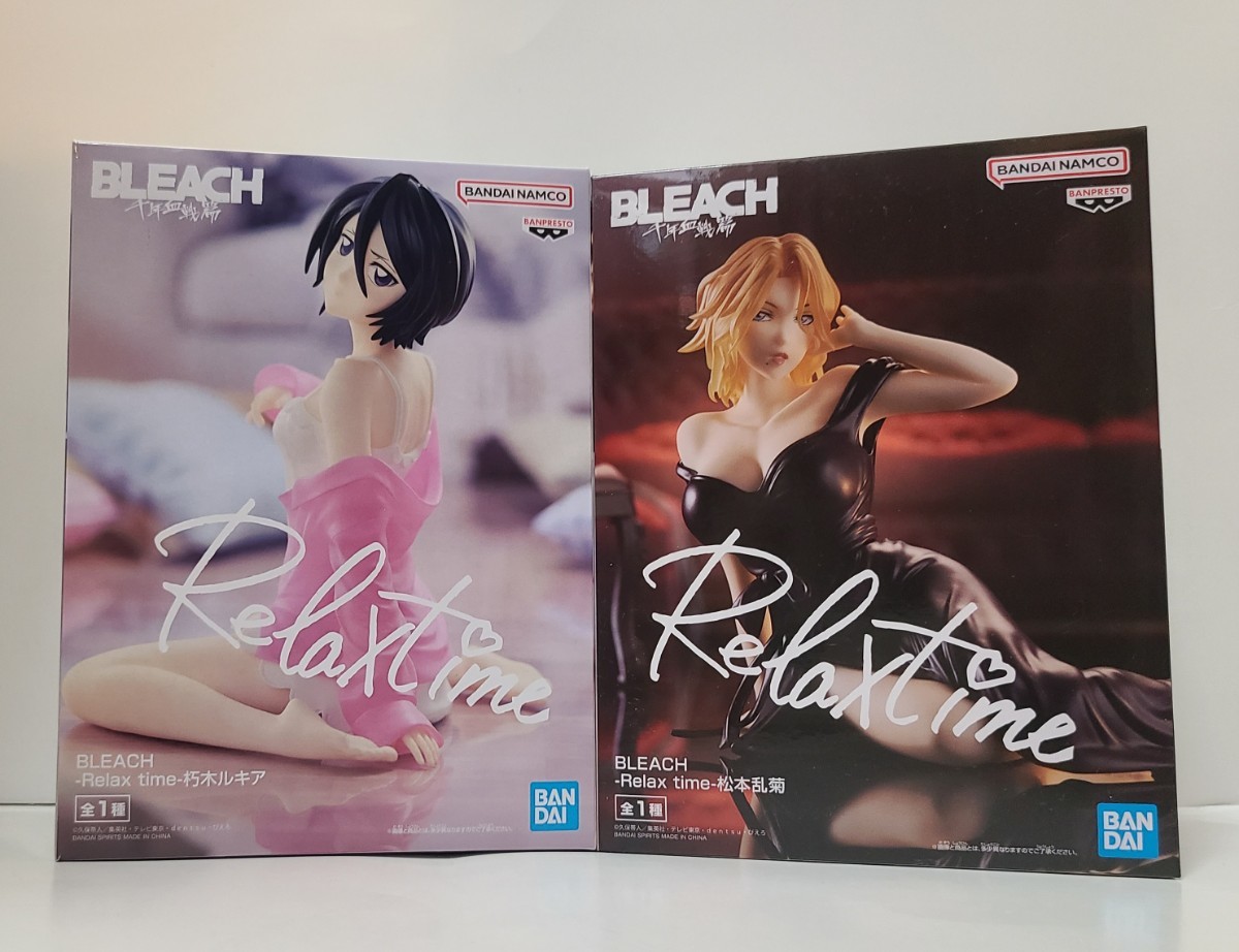 ☆即決 未開封☆ BLEACH Relax time 朽木ルキア 松本乱菊 フィギュア 2