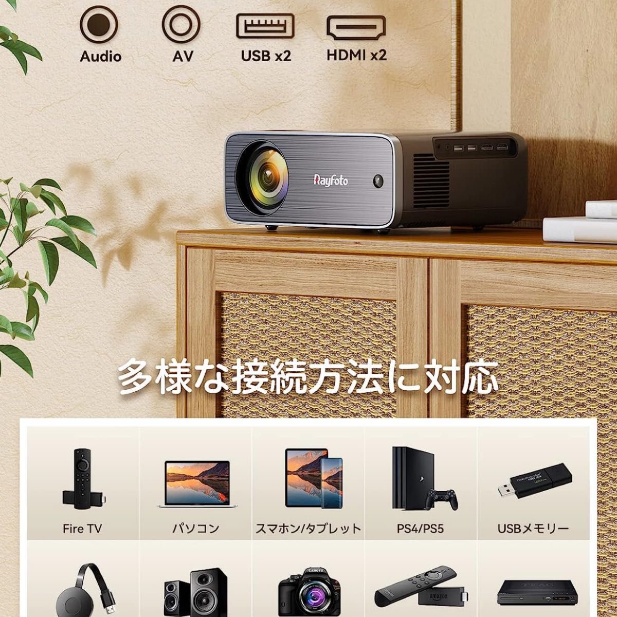 ラスト1点！！小型 ホームシアター 小型プロジェクター HDMI ホームプロジェクター プロジェクター コンパクト 4K WiFi