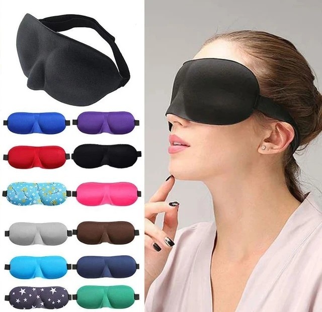 3D eye mask 3 pieces set solid .. is possible to choose color shade super-discount eye mask light weight man and woman use cheap . solid type touch fasteners un- .