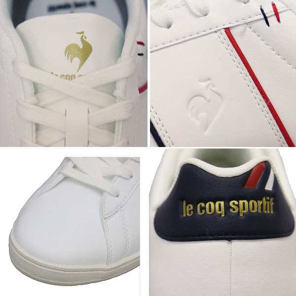 le coq sportif (ルコック スポルティフ) QL1VJC10WN CHATEAU II シャトー2 スニーカー ホワイト／ネイビー LE041 約27.5cmの画像5