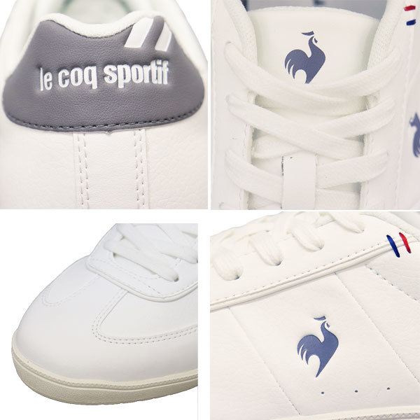 le coq sportif (ルコック スポルティフ) QL1VJC11WG GARE II ガレ2 スニーカー ホワイト／グレー LE043 約23.5cm_正規取扱店lecoqsportif(ルコックスポルテ