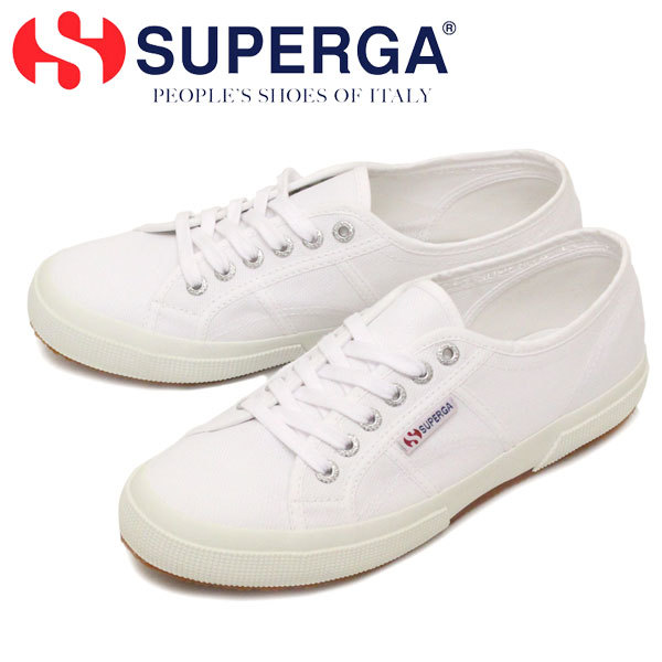 SUPERGA (スペルガ) S000010 2750-COTU CLASSIC キャンバススニーカー 901 WHITE SPG001 37-約23.5cm-24.0cm