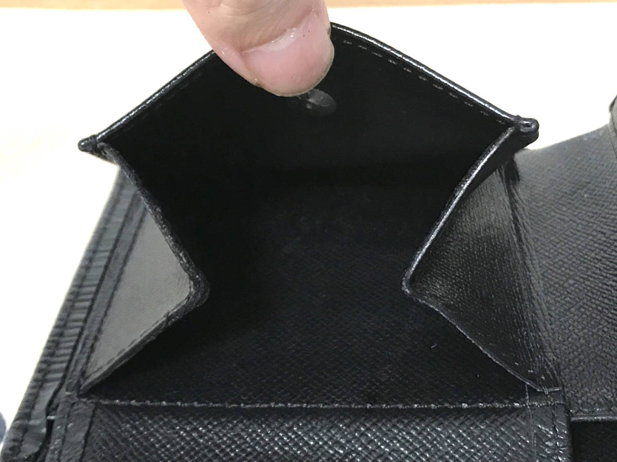 美品【新型】ヴィトン エピ 二つ折り 財布 ポルトフォイユ マルコ 黒