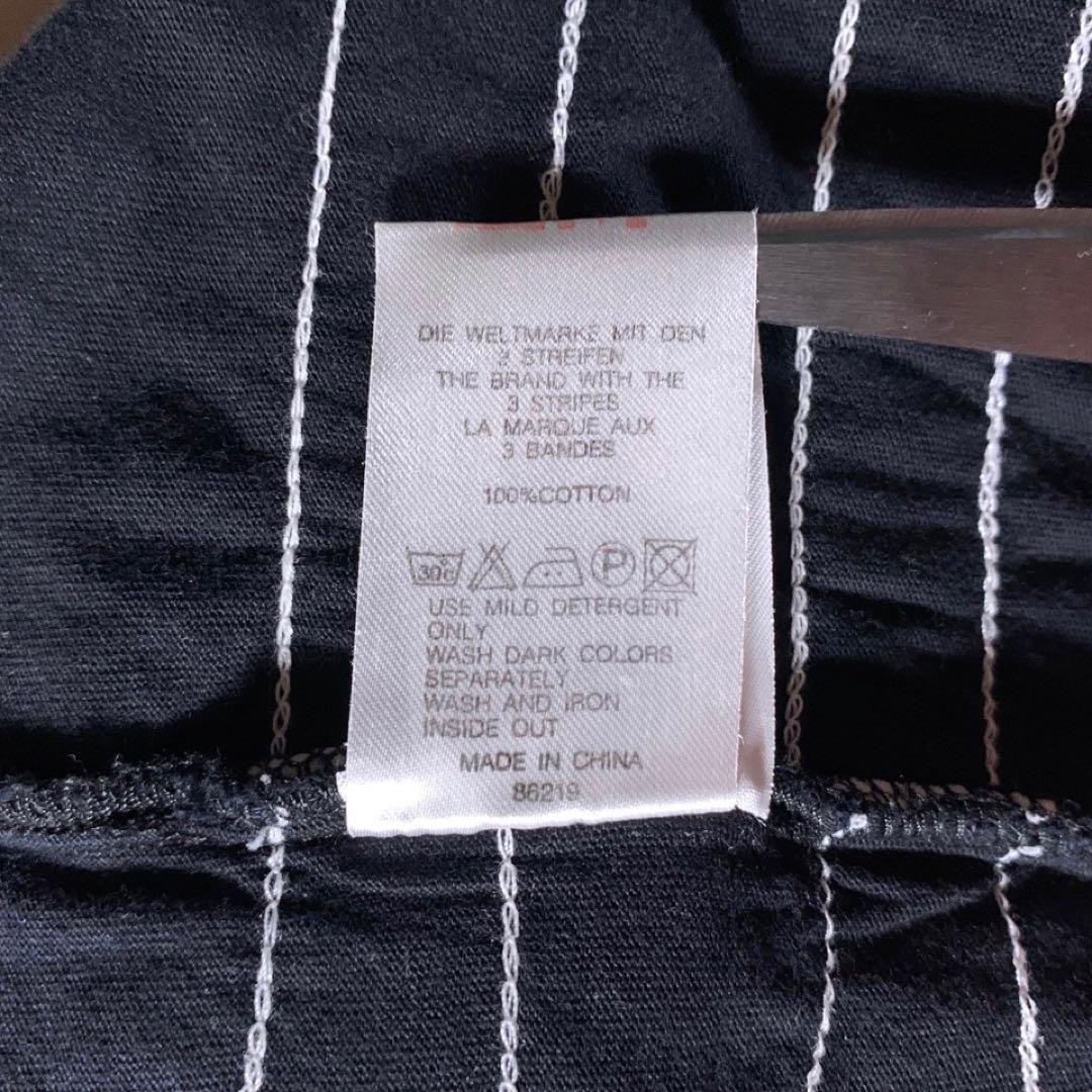 90s 00s adidas リンガー ボーダー Tシャツ センターロゴ XL位|PayPay