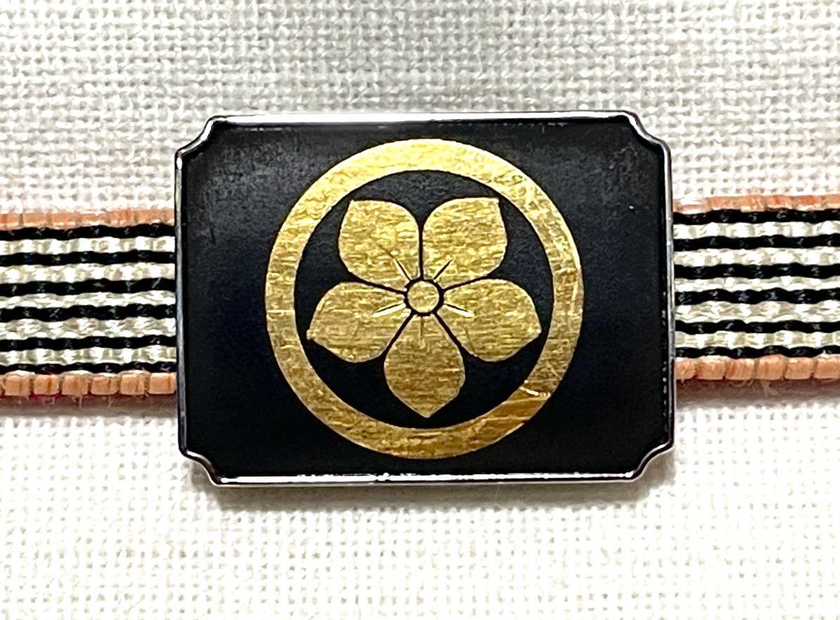 帯留め 肥後象嵌 銀杏 三分紐用(帯留 帯飾り 和装小物) 新品 【楽天