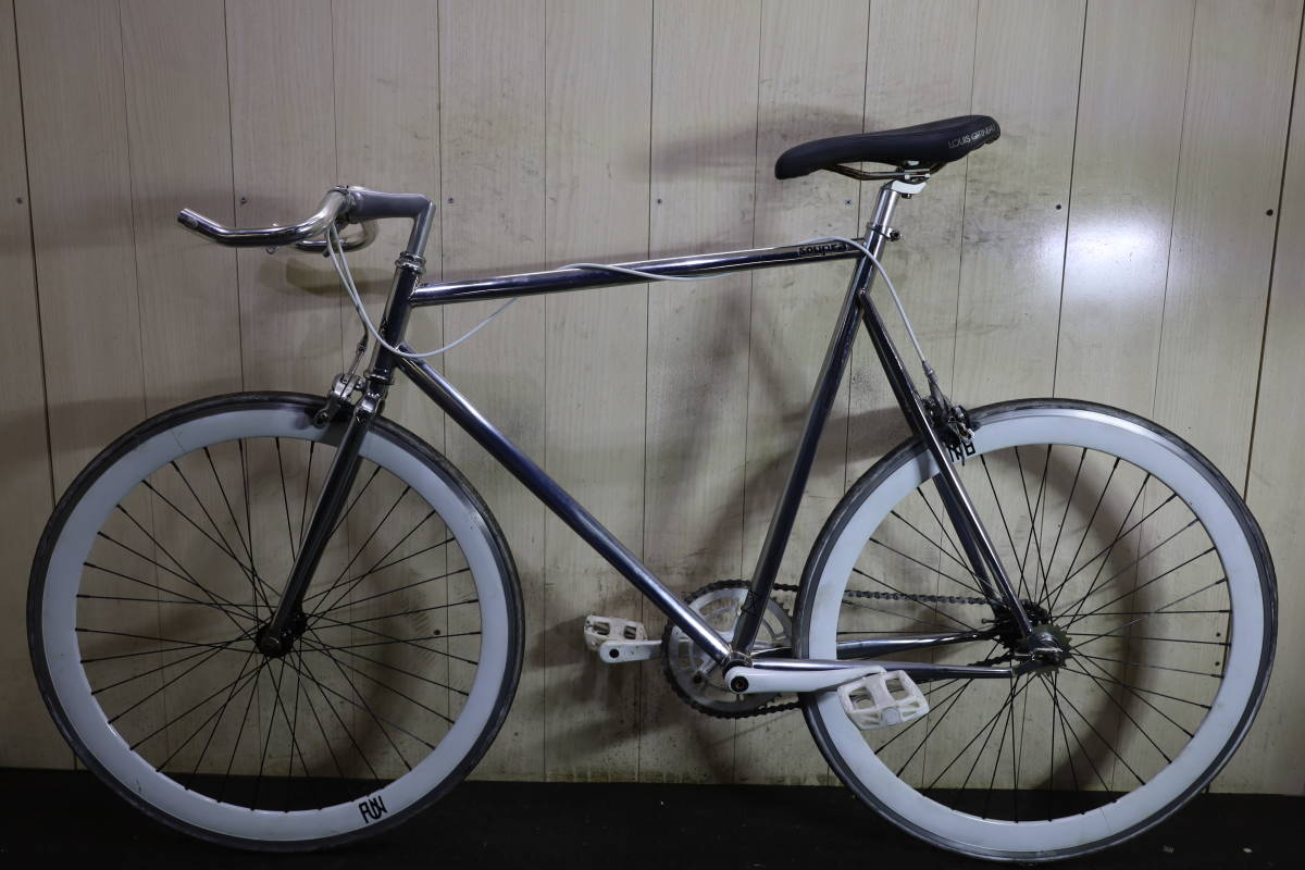 人気良品!FUN 700C SOUPRA クロモリ ガンメタ 700C 610mm ピスト