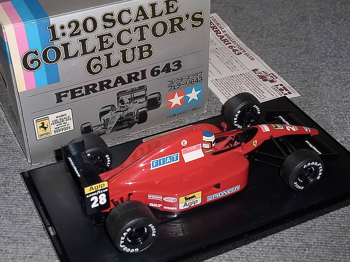 送料込 タミヤ 1/20 フェラーリ 643 アレジ 1991 FERRARI 田宮 コレクターズクラブ_画像4