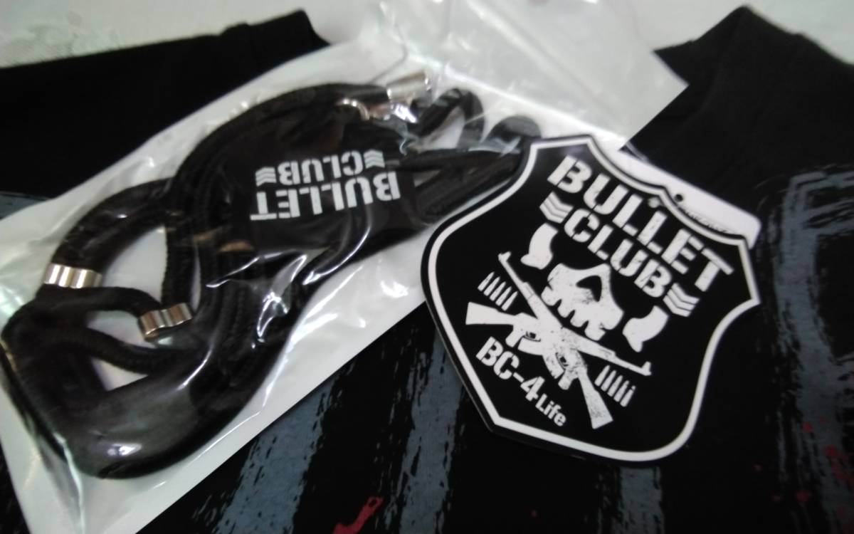 ★メンズ★新日本プロレス★カッコいい！Bullet CLUB ♪ロゴ入り黒色の長袖トレーナー&おまけ付です(o^―^o)サイズM☆新品未使用品☆ _画像2