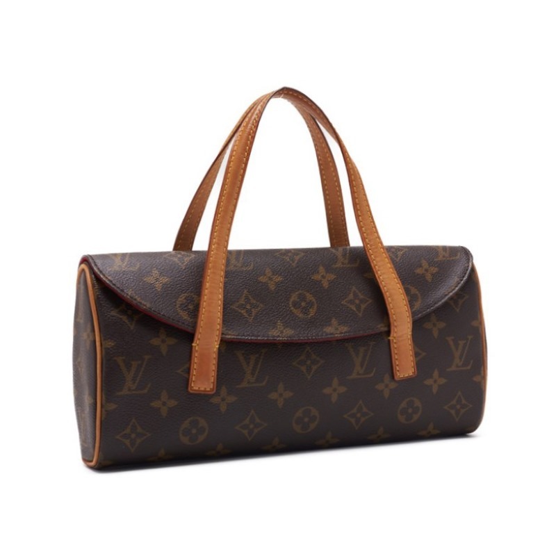 LOUIS VUITTON ルイヴィトン モノグラム ソナチネ ハンドバッグ モノグラム ブラウン（ゴールド金具） レザー ハンドバッグ_画像3