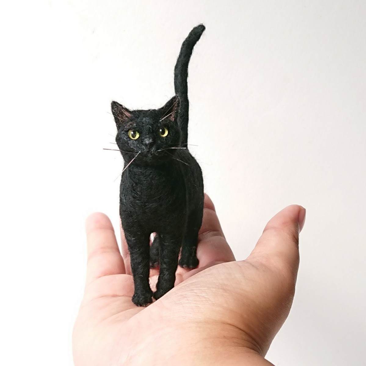Yahoo!オークション - 羊毛フェルト猫 黒猫 ハンドメイド Yahoo!オークション - 羊毛フェルト猫 黒猫 ハンドメイド