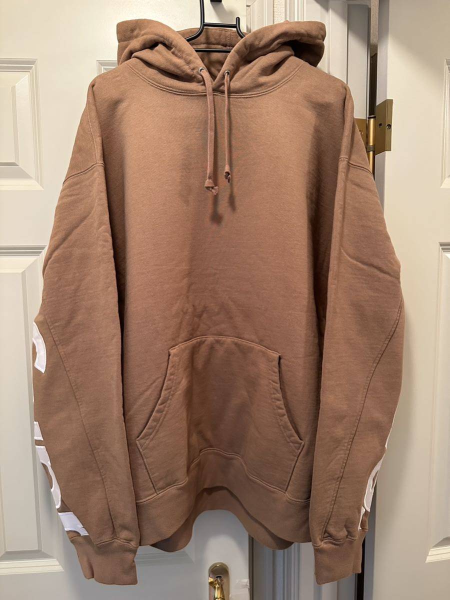 素敵な Hooded Panels Cropped Supreme XL Sweatshirt ブラウン ライト スウェットシャツ フーディー パネル クロップド シュプリーム Brown Light パーカ