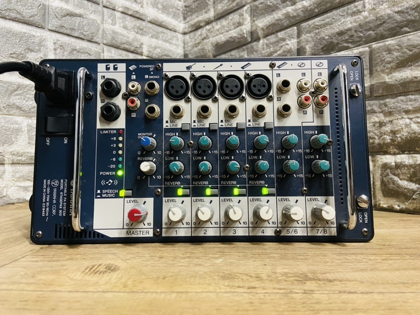 YAMAHA ヤマハ ポータブル PA システム STAGEPAS 300 ミキサー 通電