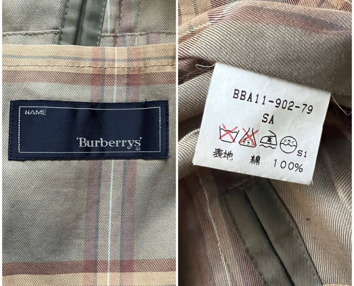 希少! burberryバーバリー 一枚袖 ステンカラーコート 玉虫 希少! burberryバーバリー 一枚袖 ステンカラーコート 玉虫