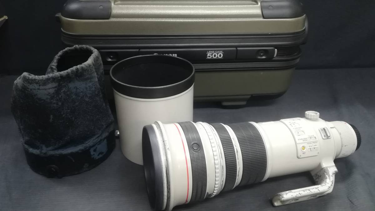 【動作品♪】CANON/キャノン EF 500mm F4L IS USM 単焦点 超望遠 レンズ_画像1