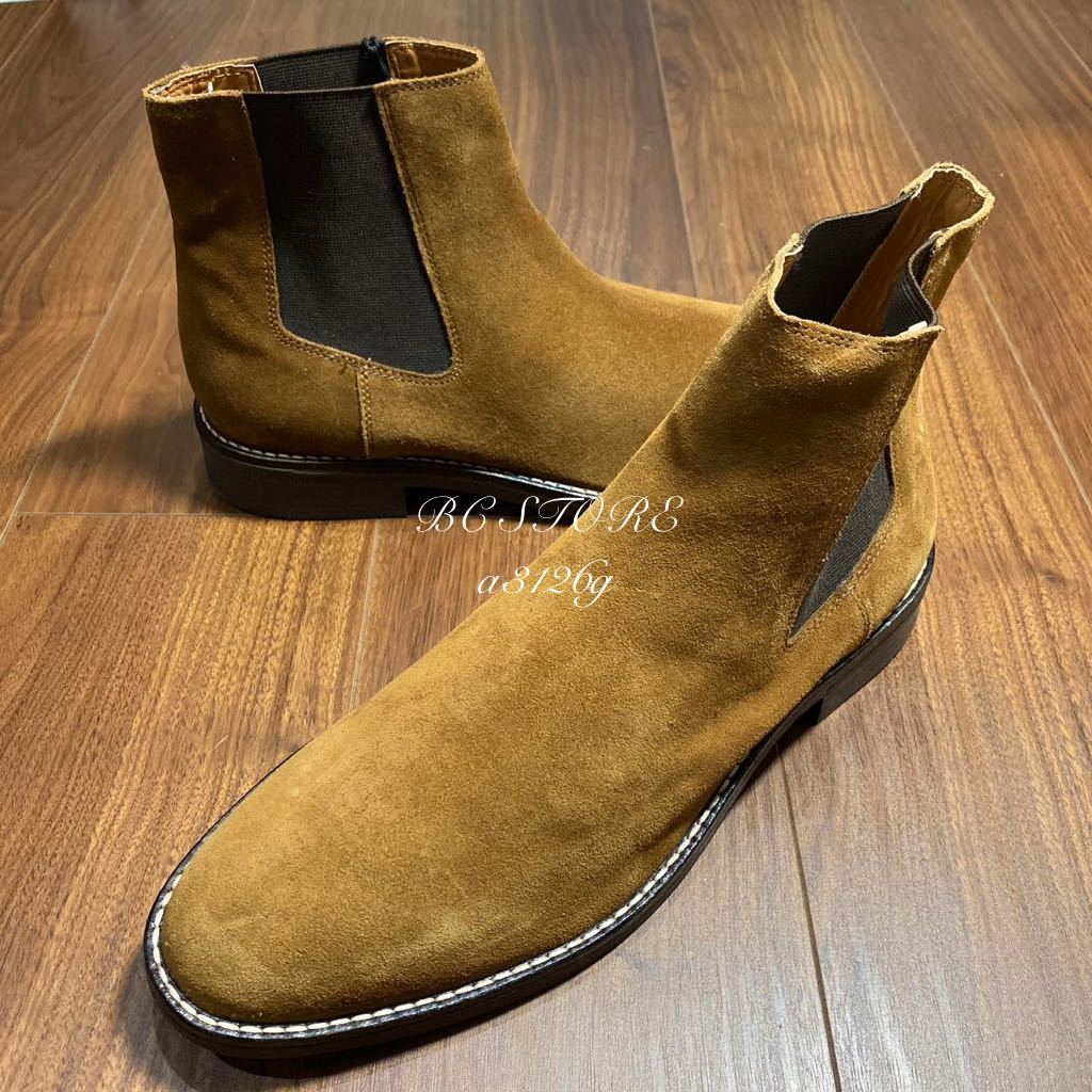 新品 ZARA 本革ブーツ SUEDE BEIGE 28.5cm 44 BROWN メンズ ザラ 新品 ZARA 本革ブーツ SUEDE BEIGE 28.5cm 44 BROWN メンズ ザラ