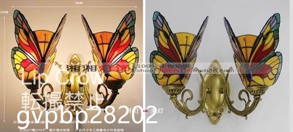  butterfly stained glass lamp stained glass pendant light ornament lighting glasswork goods gorgeous 