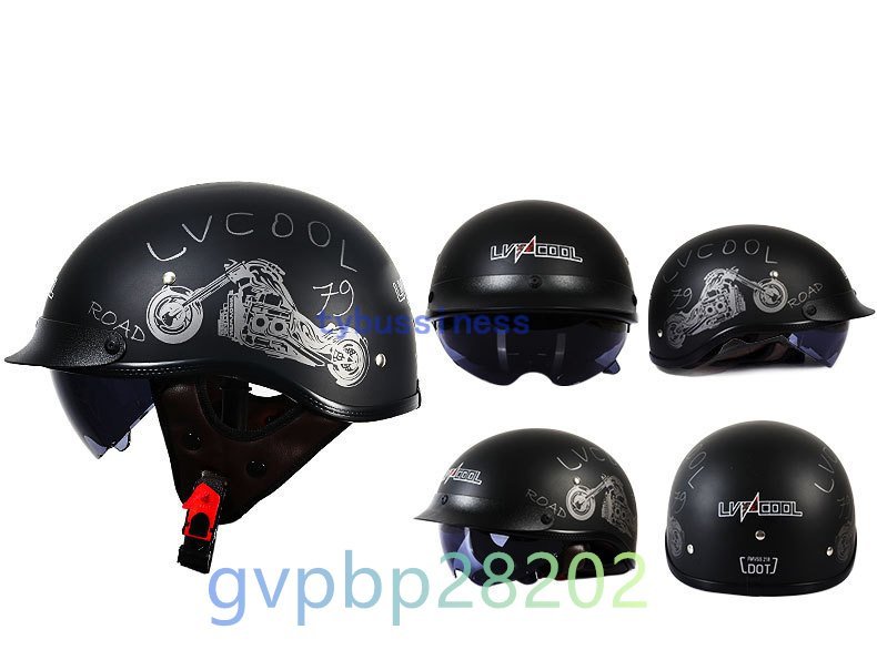  новый товар semi-cap шлем полушлем jet Harley для мотоцикла шлем встроенный солнцезащитные очки модный для мотоцикла M~XXL много цвет размер выбор 