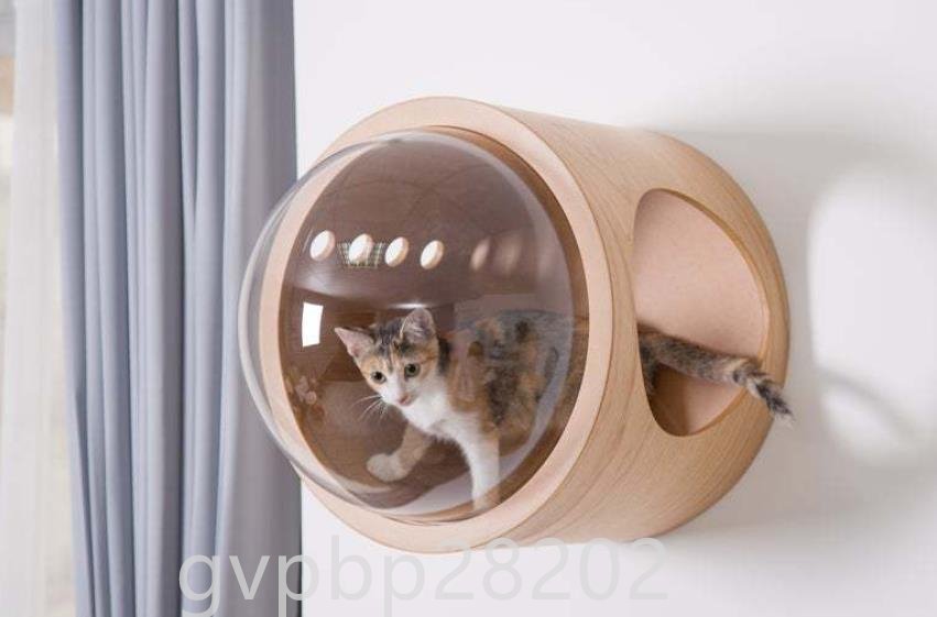  высококлассный высокое качество! кошка кошка walk кошка подножка bed house стена установка натуральное дерево космос 
