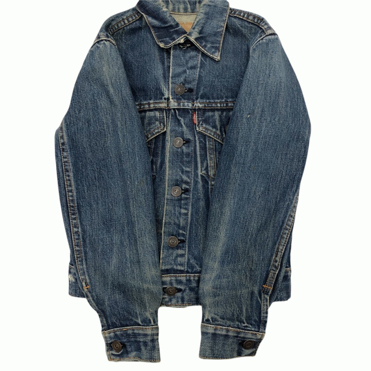 70's ビンテージ LEVI'S / 70805-0217 BIG E リーバイス ビッグE 3rd ボーイズ デニム トラッカージャケット 表記サイズ(12) @K_画像4