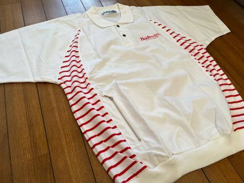 保管品 未使用品 SUNTORY サントリー 日本製 Vintage Budweiser バドワイザー 半袖シャツ Tシャツ サイズ表記無し ノベルティ レトロ 稀少_画像6